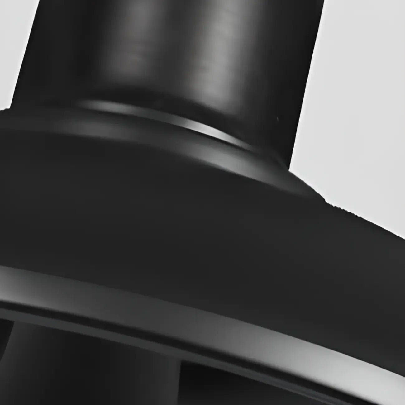 Plafonnier semi-encastré industriel à LED avec abat-jour en fer noir