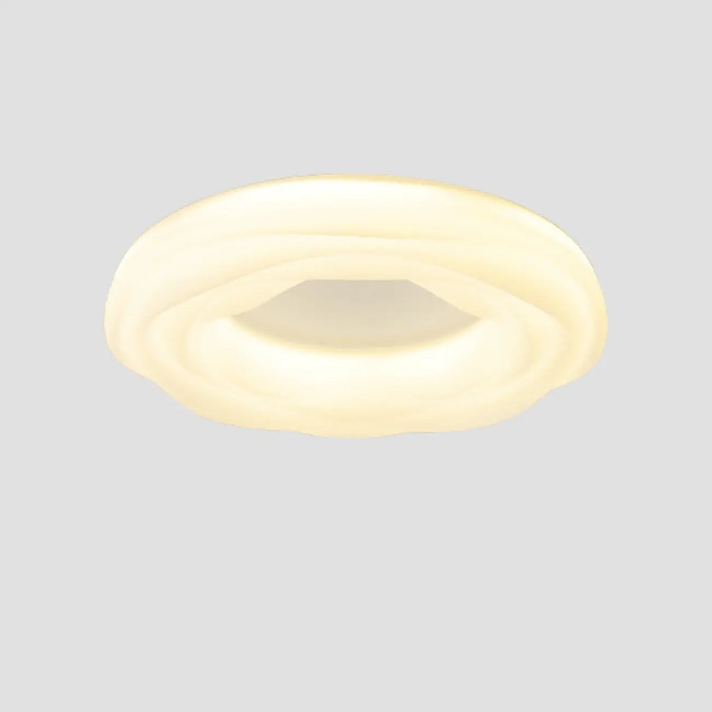 Plafonnier circulaire moderne à intensité variable pour chambre à coucher