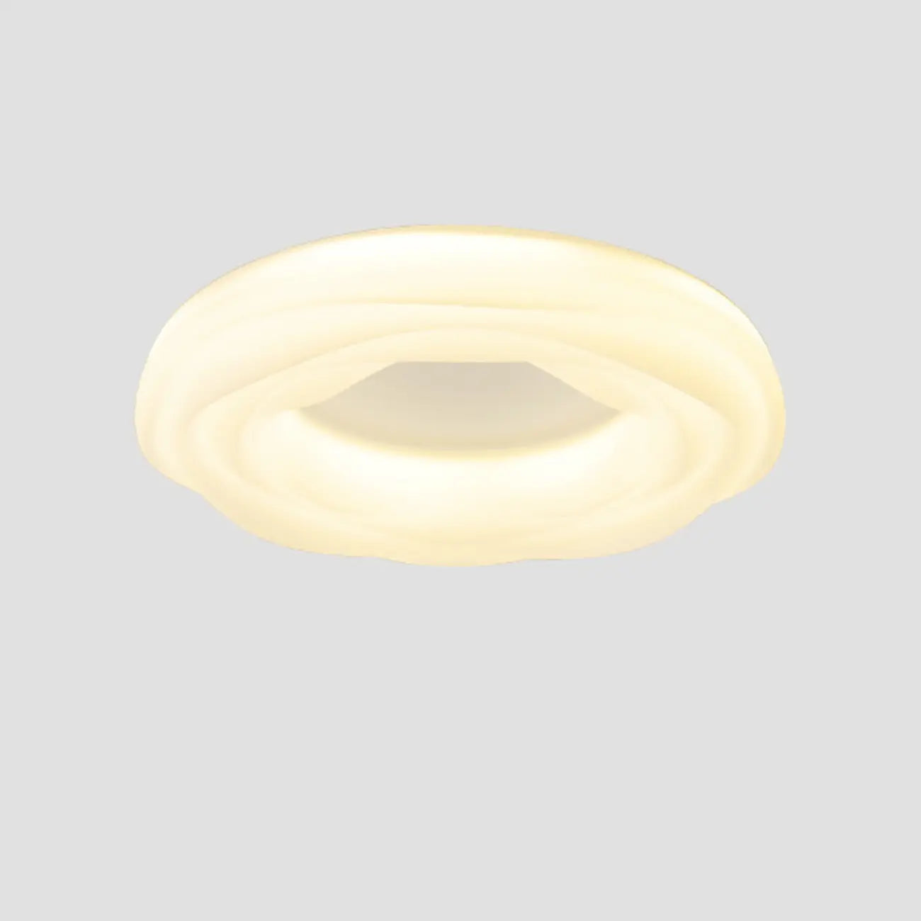Plafonnier circulaire moderne à intensité variable pour chambre à coucher