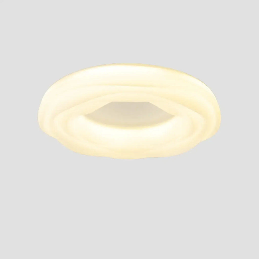 Plafonnier circulaire moderne à intensité variable pour chambre à coucher