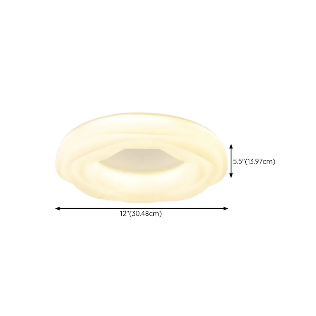 Plafonnier circulaire moderne à intensité variable pour chambre à coucher
