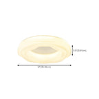 Plafonnier circulaire moderne à intensité variable pour chambre à coucher
