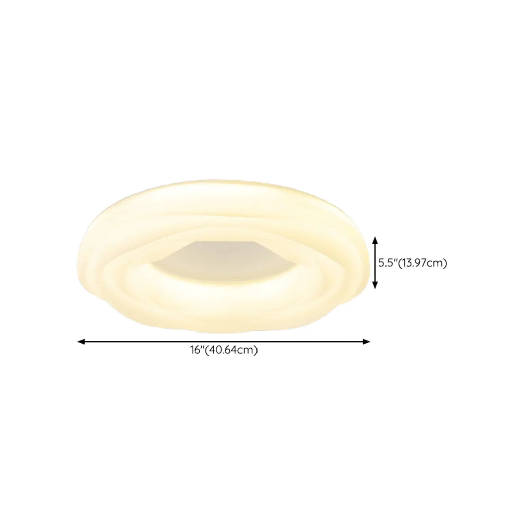 Plafonnier circulaire moderne à intensité variable pour chambre à coucher