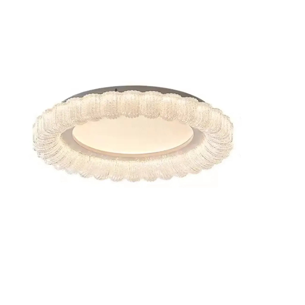 Plafonnier LED circulaire encastré à intensité variable pour salon