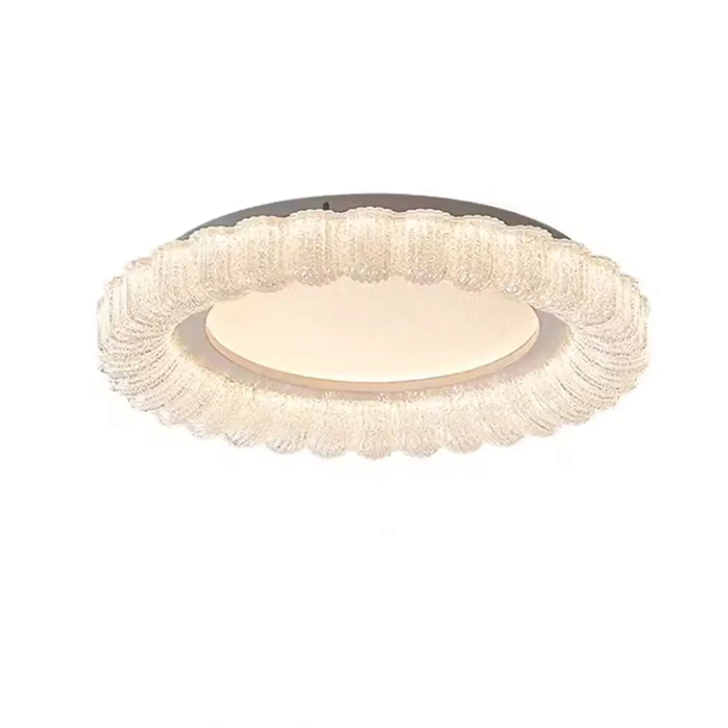 Plafonnier LED circulaire encastré à intensité variable pour salon