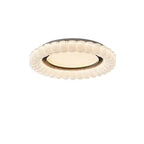 Plafonnier LED circulaire encastré à intensité variable pour salon