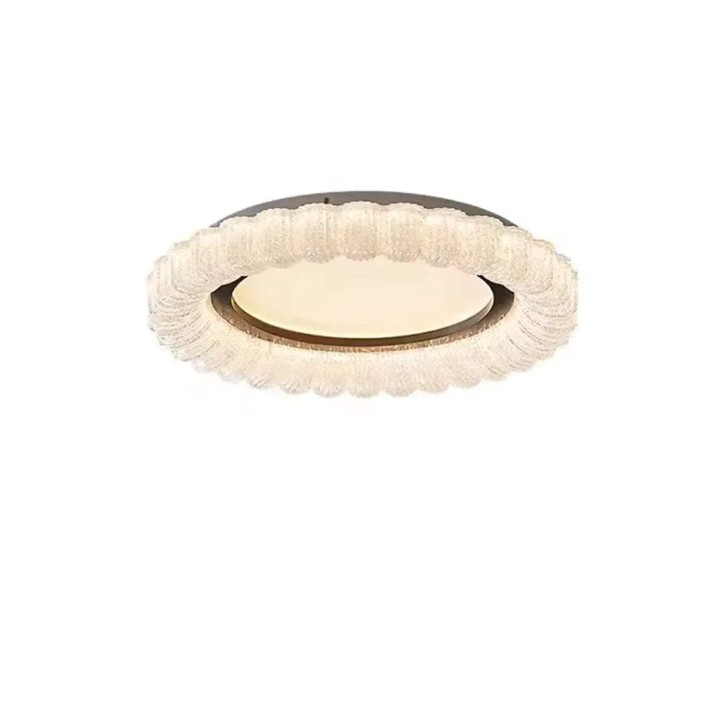 Plafonnier LED circulaire encastré à intensité variable pour salon