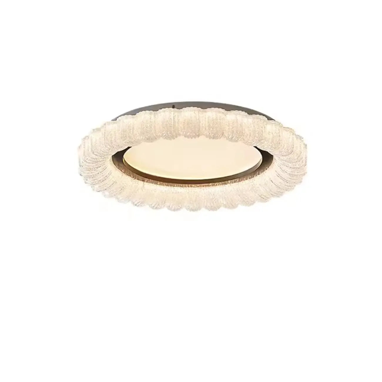 Plafonnier LED circulaire encastré à intensité variable pour salon