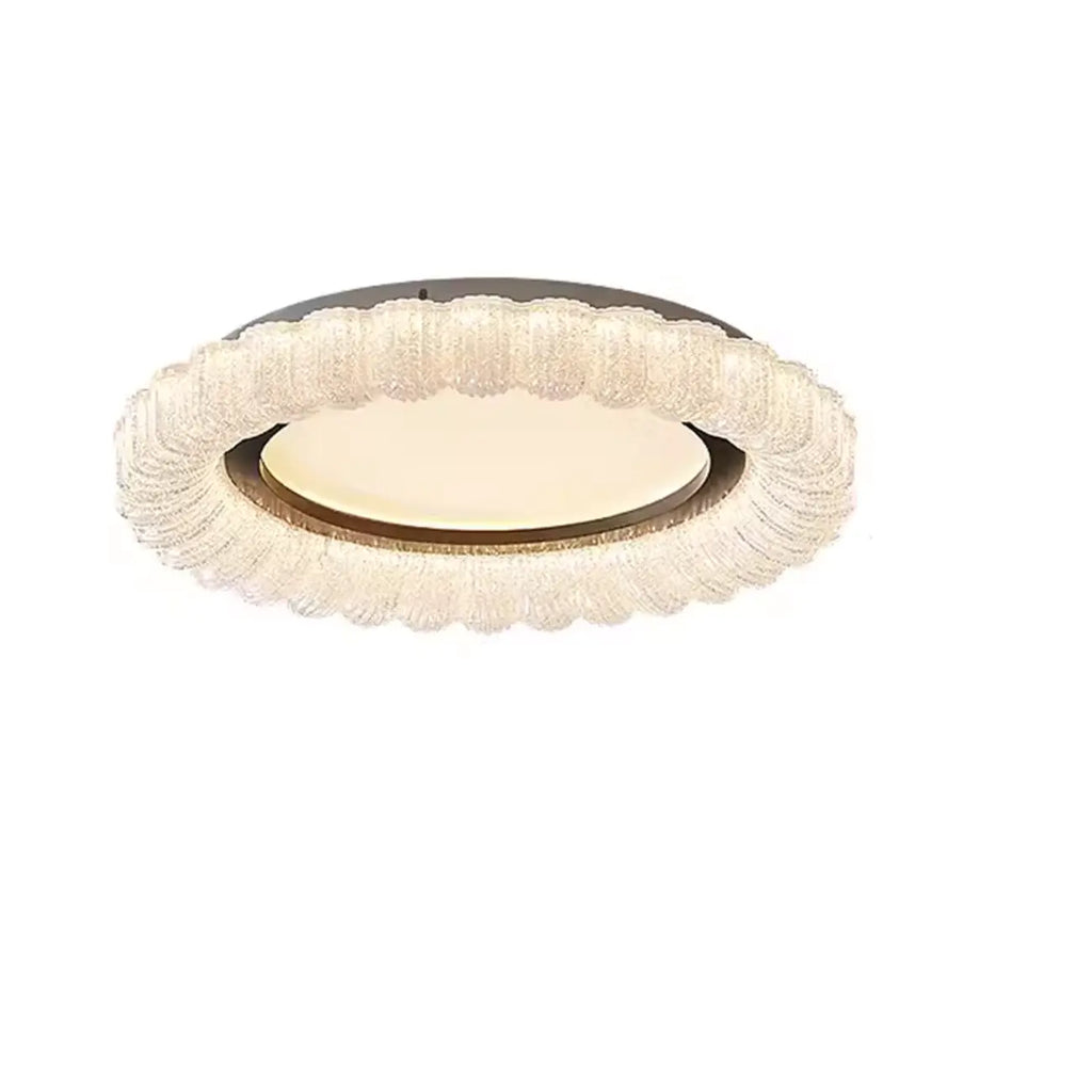 Plafonnier LED circulaire encastré à intensité variable pour salon