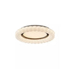 Plafonnier LED circulaire encastré à intensité variable pour salon