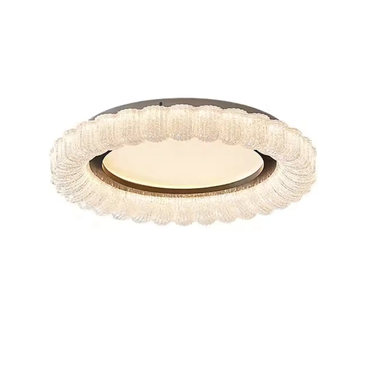Plafonnier LED circulaire encastré à intensité variable pour salon