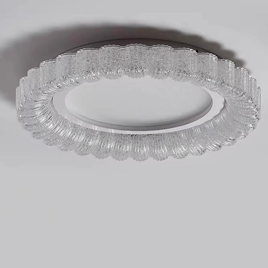 Plafonnier LED circulaire encastré à intensité variable pour salon