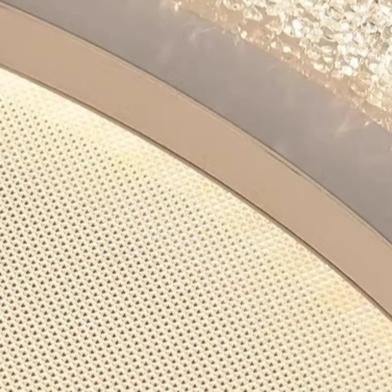 Plafonnier LED circulaire encastré à intensité variable pour salon