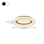 Plafonnier LED circulaire encastré à intensité variable pour salon
