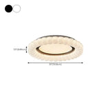 Plafonnier LED circulaire encastré à intensité variable pour salon