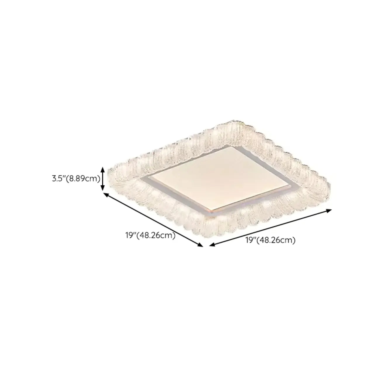 Plafonnier LED circulaire encastré à intensité variable pour salon