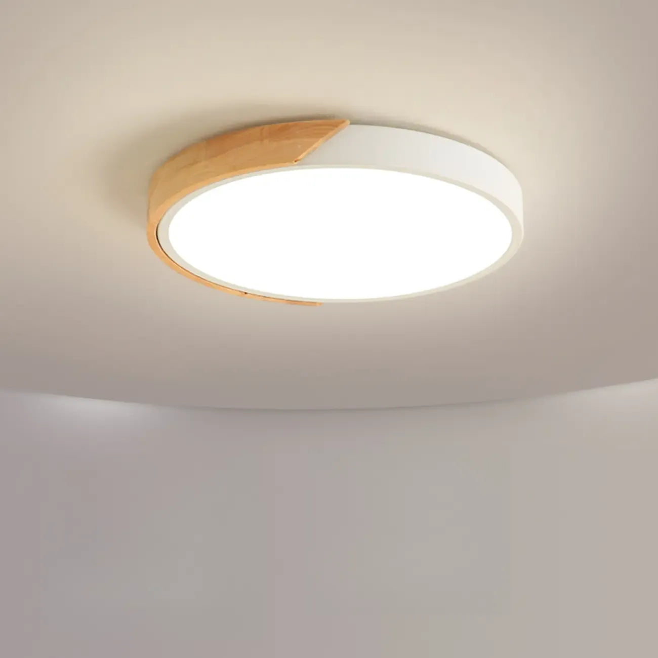 2 plafoniere circolari moderne a filo per uso residenziale
