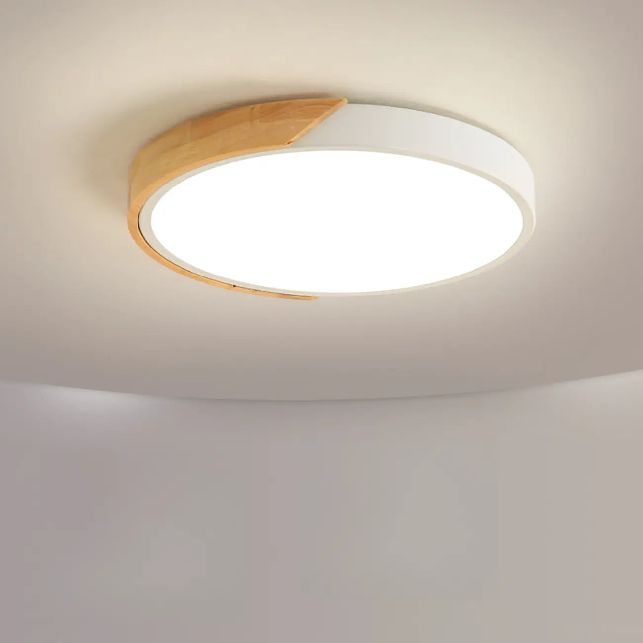 2 plafoniere circolari moderne a filo per uso residenziale