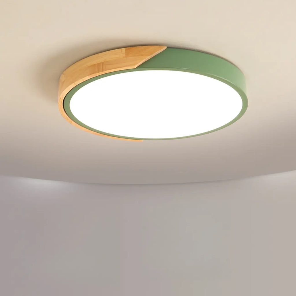 2 plafoniere circolari moderne a filo per uso residenziale