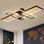 Plafoniera moderna a LED semi-incasso a 4 luci per soggiorno