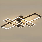 Plafoniera moderna a LED semi-incasso a 4 luci per soggiorno