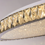 Plafonnier circulaire en cristal de luxe pour salon