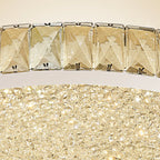 Plafonnier circulaire en cristal de luxe pour salon