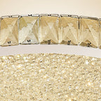Plafonnier circulaire en cristal de luxe pour salon