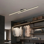 Plafoniera semi-incasso lineare a LED a 2 luci per soggiorno
