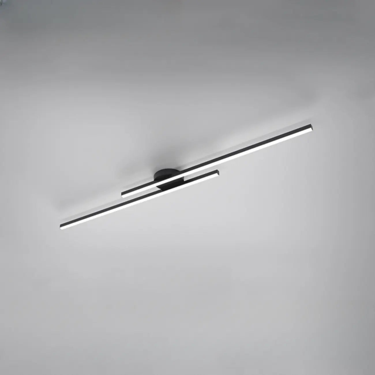 Plafoniera semi-incasso lineare a LED a 2 luci per soggiorno