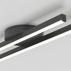 Plafoniera semi-incasso lineare a LED a 2 luci per soggiorno