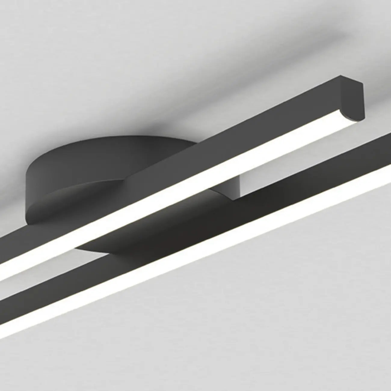 Plafoniera semi-incasso lineare a LED a 2 luci per soggiorno