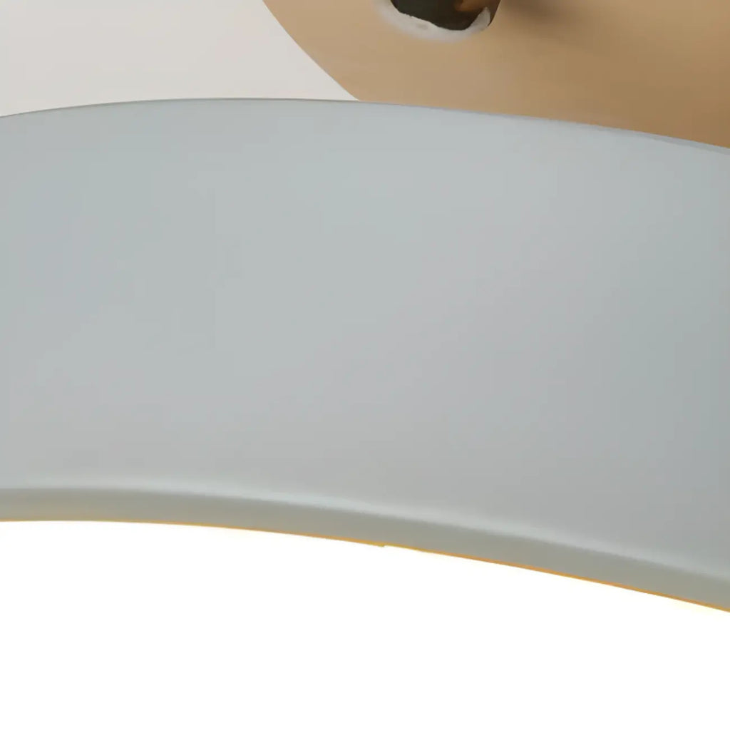 Plafonnier semi-encastré à LED en forme de tambour pour salon