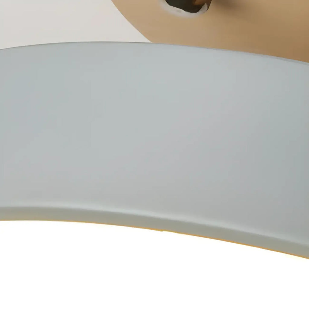 Plafonnier semi-encastré à LED en forme de tambour pour salon