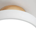 Plafonnier semi-encastré à LED en forme de tambour pour salon