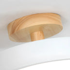 Plafonnier semi-encastré à LED en forme de tambour pour salon
