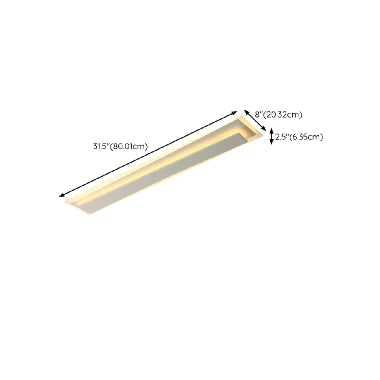 Plafoniera geometrica a 2 luci per soggiorno