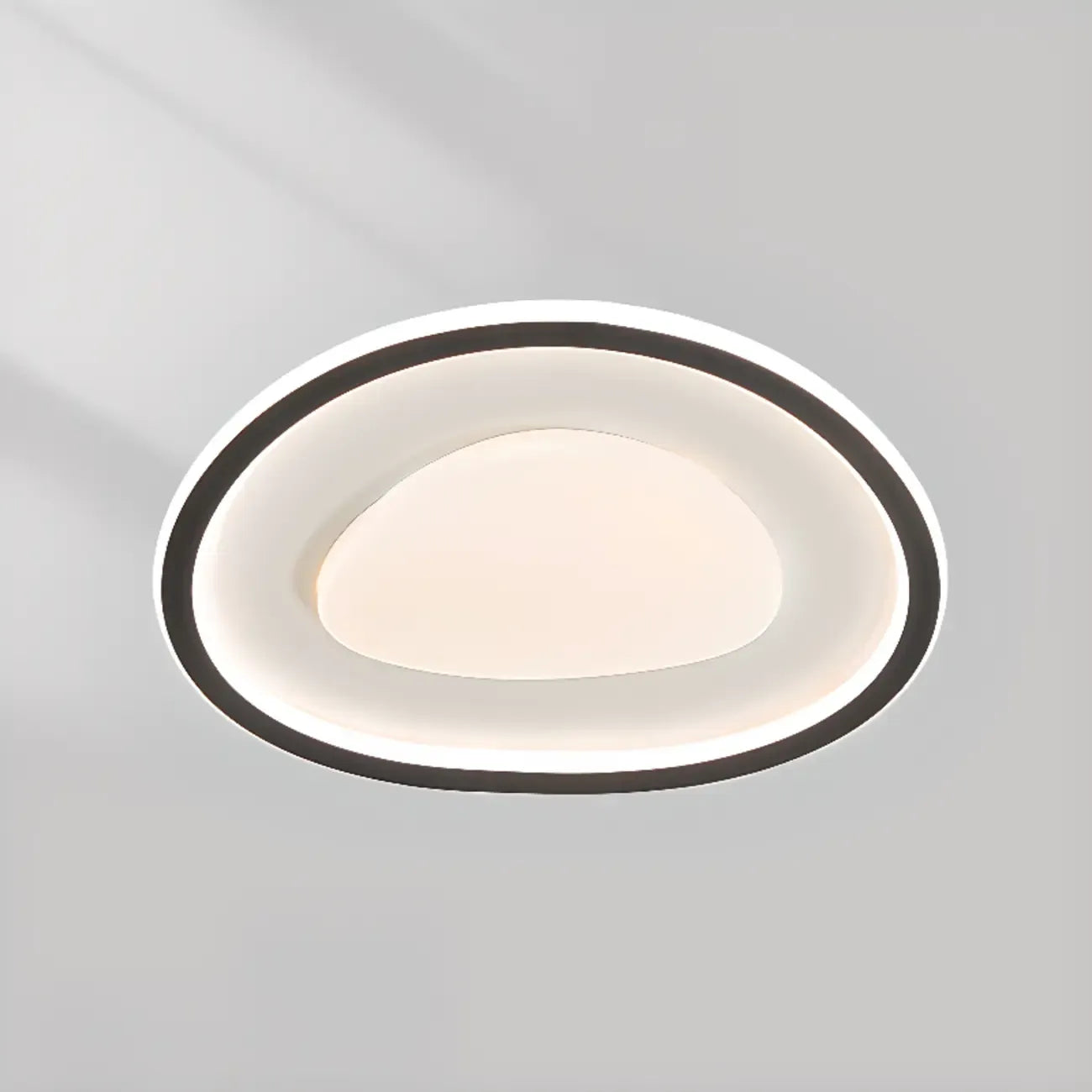 Plafonnier encastré moderne noir et blanc avec variateur à 3 niveaux