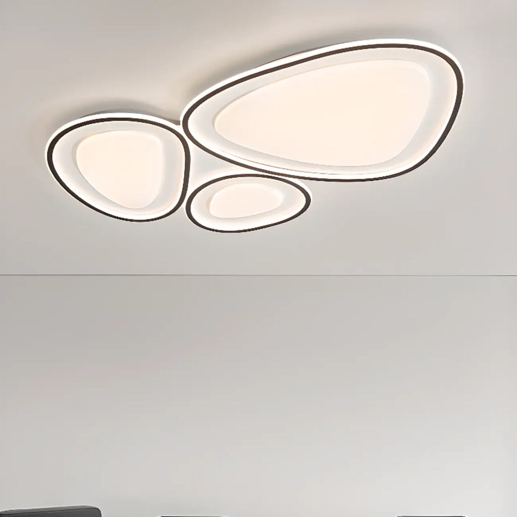 Plafonnier encastré moderne noir et blanc avec variateur à 3 niveaux