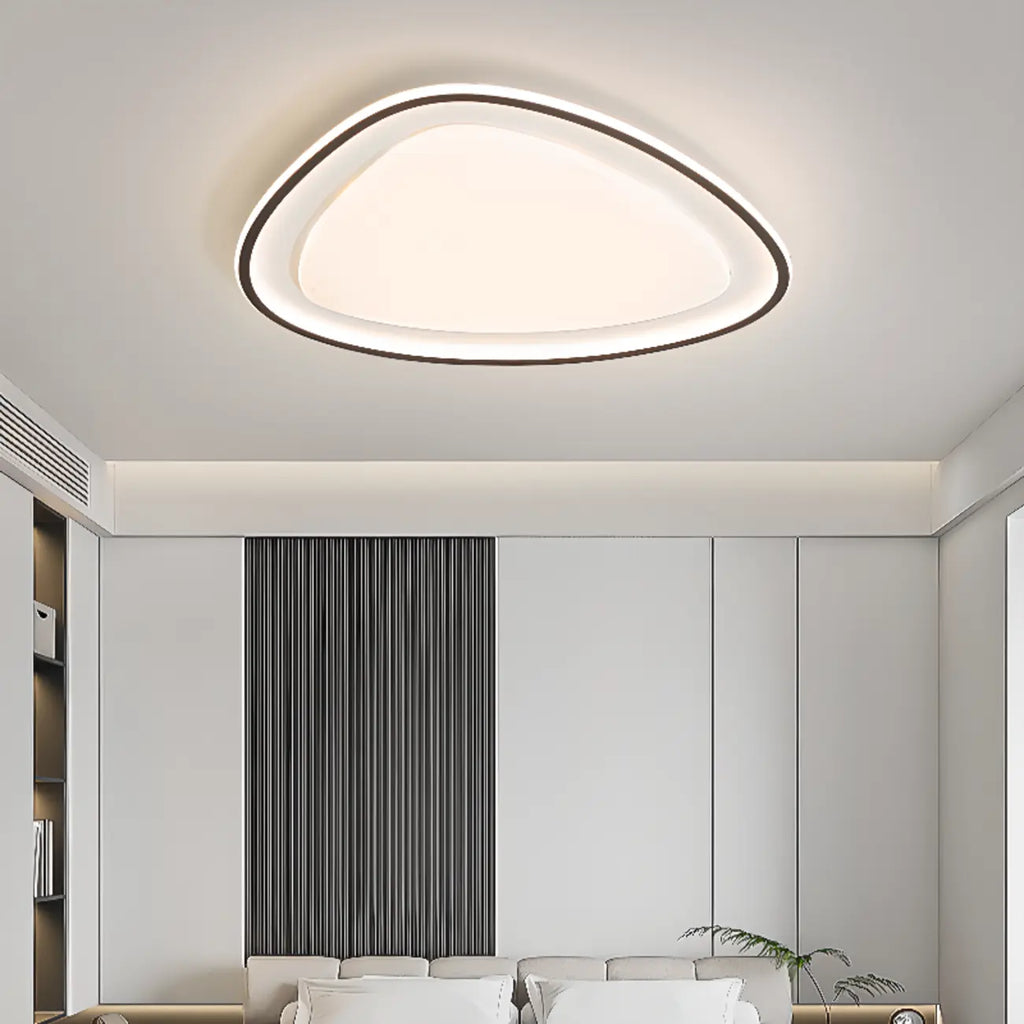 Plafonnier encastré moderne noir et blanc avec variateur à 3 niveaux