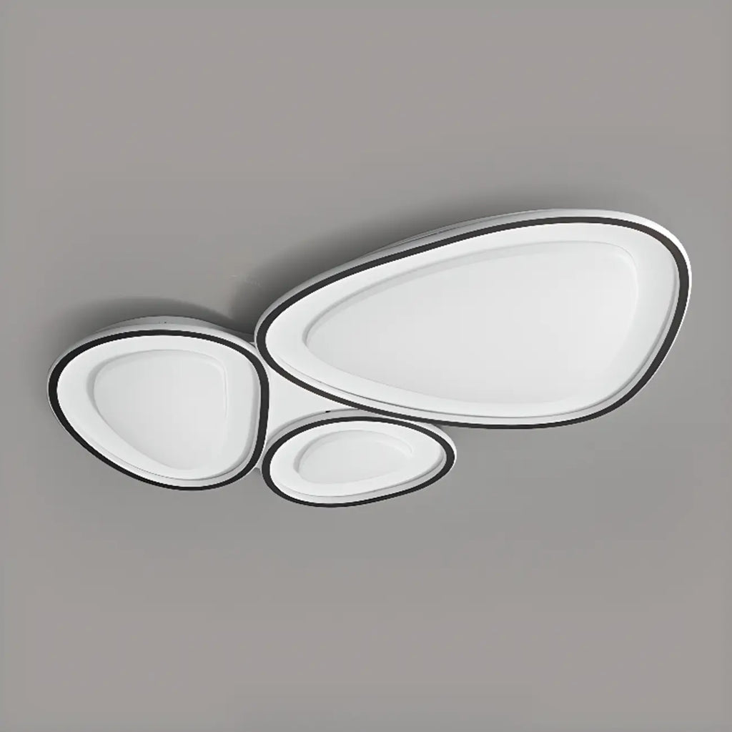 Plafonnier encastré moderne noir et blanc avec variateur à 3 niveaux