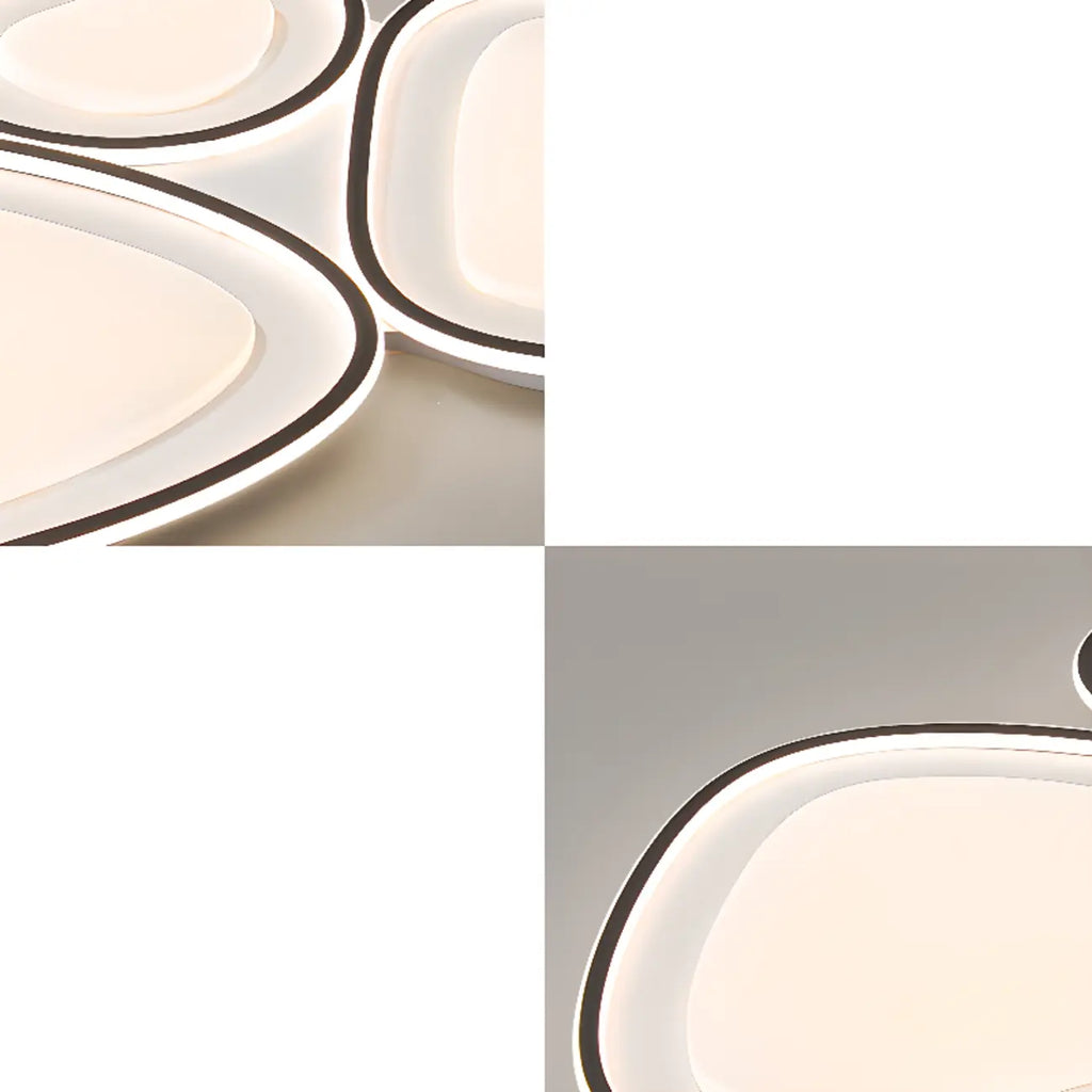 Plafonnier encastré moderne noir et blanc avec variateur à 3 niveaux