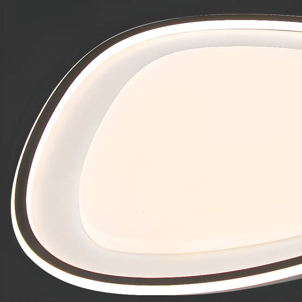 Plafonnier encastré moderne noir et blanc avec variateur à 3 niveaux