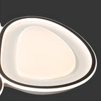 Plafonnier encastré moderne noir et blanc avec variateur à 3 niveaux