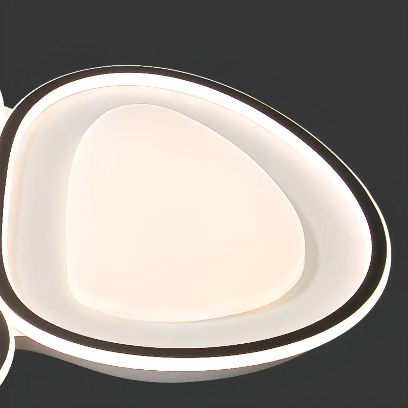Plafonnier encastré moderne noir et blanc avec variateur à 3 niveaux