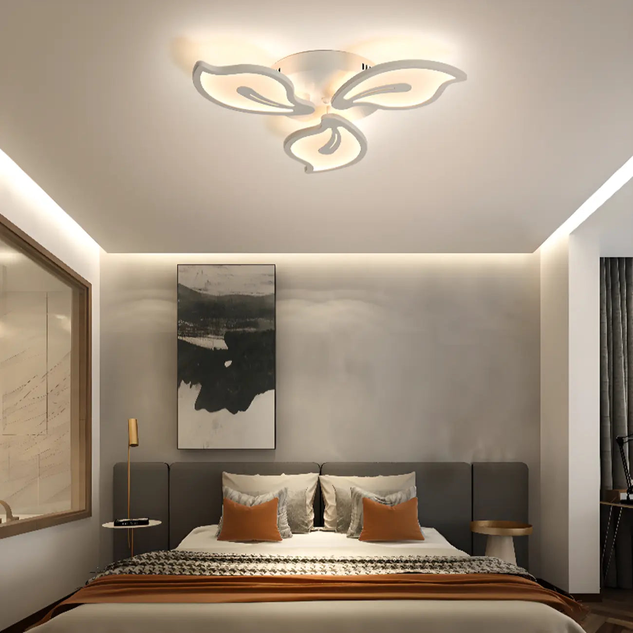 Plafonnier LED élégant encastré pour usage intérieur