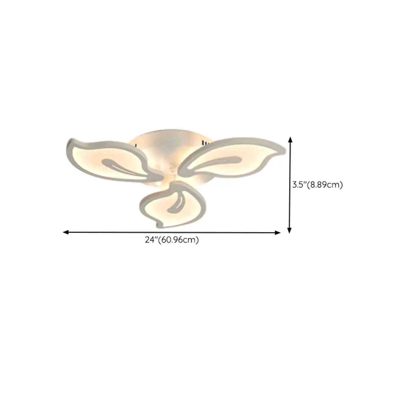 Plafonnier LED élégant encastré pour usage intérieur