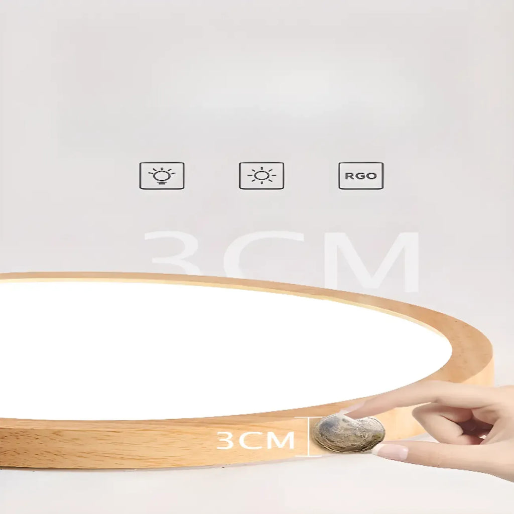 Plafonnier circulaire encastré pour espaces résidentiels