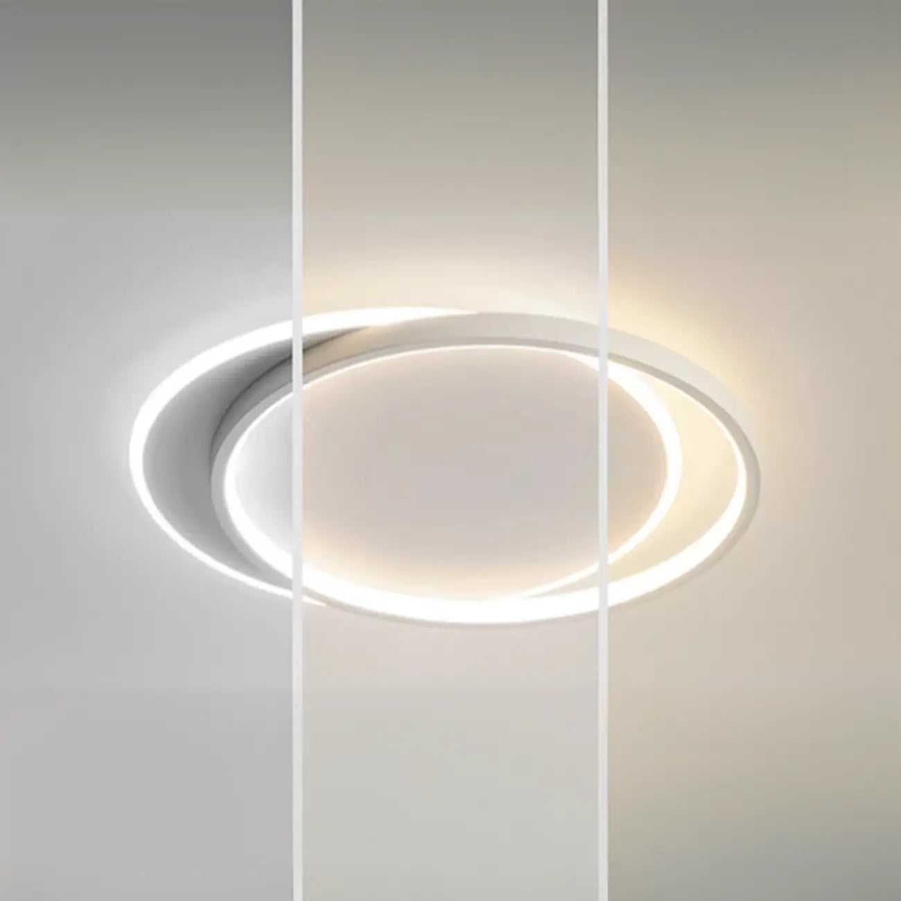 Plafonnier LED encastré élégant avec variateur à 3 niveaux