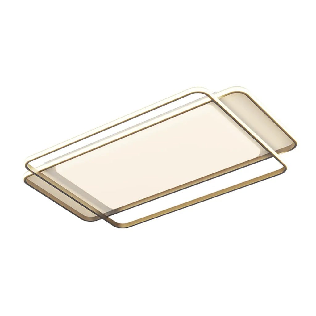 Plafonnier encastré moderne à 3 lumières en acrylique pour usage résidentiel